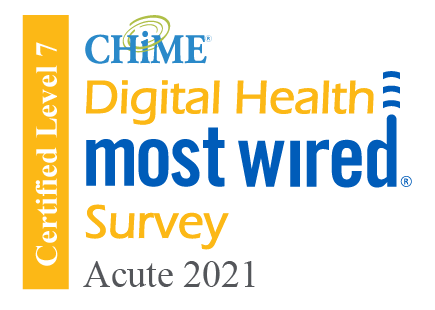 CHIME Most Wired Acute Award badge